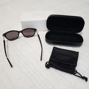 Balmain BL2100 Black Sunglasses Gold Trim